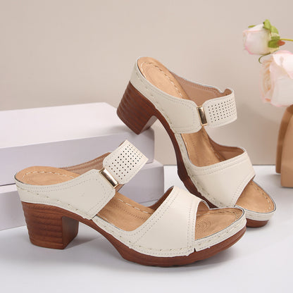 Sandales femme décontractées à talons hauts