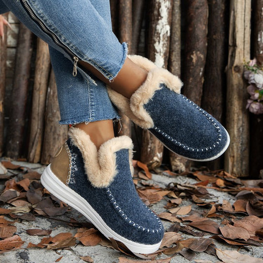 Bottes hiver polaire plates et chaudes
