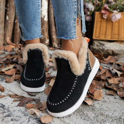 Bottes hiver polaire plates et chaudes