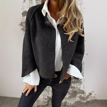 Gilet court femme manches chauve-souris