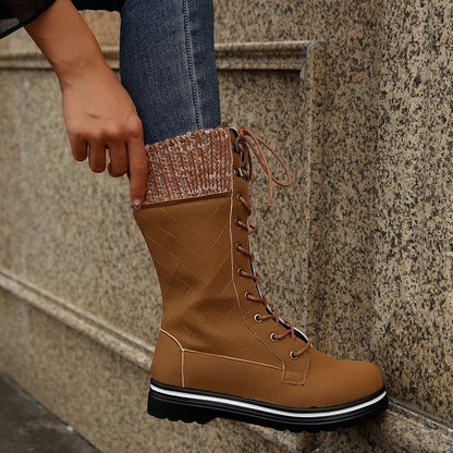 Bottes Martin unies femme