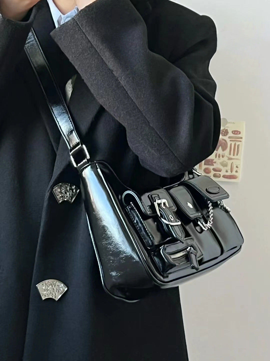 Kesperi – Sac Bandoulière Moto Chaîne Style Hongkongais