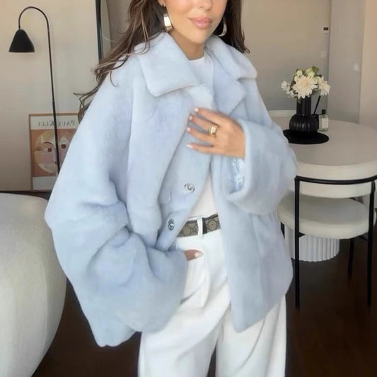Veste femme en polaire peluche
