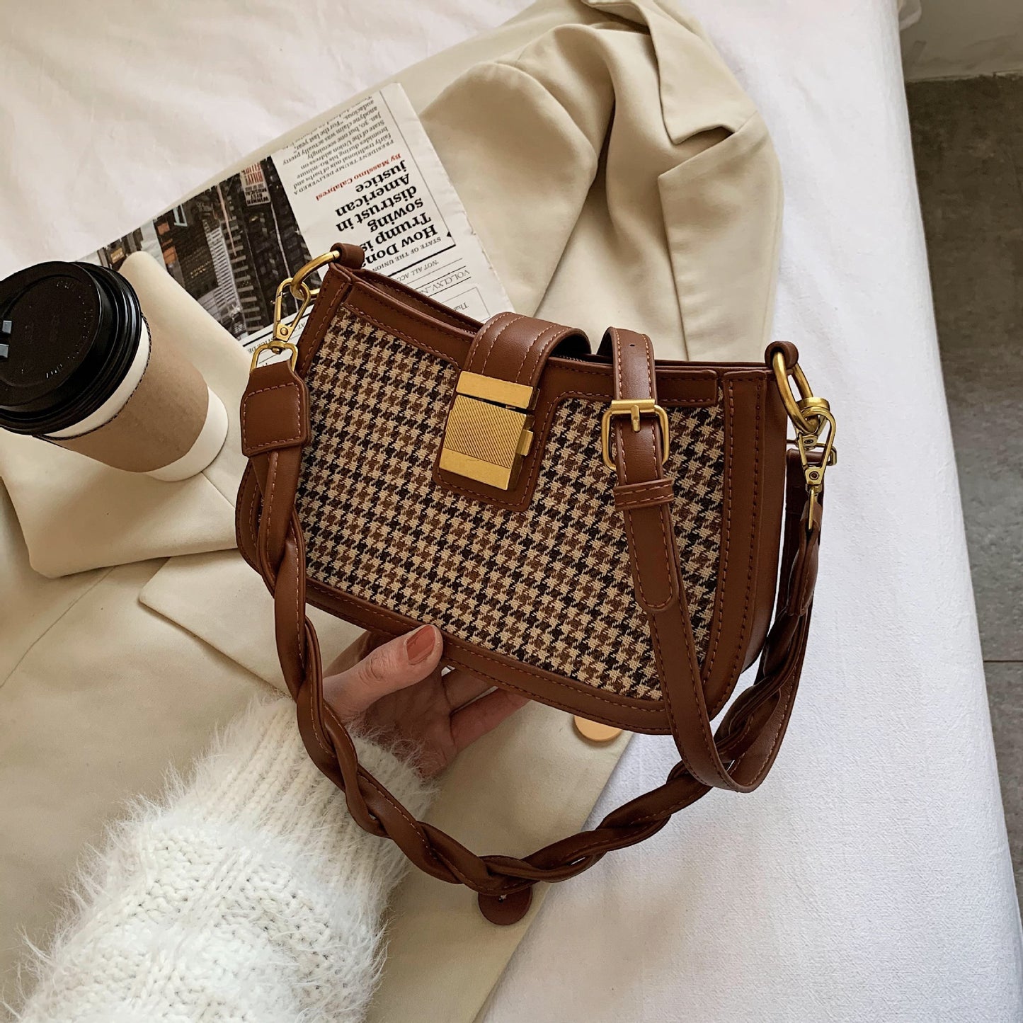 Kesperi – Sac à Épaule en Laine Tendance