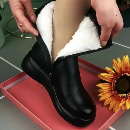 Bottes Mi-hautes Rétro Plates Style Britannique