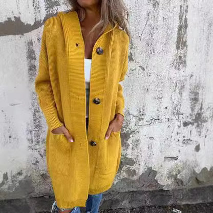 Gilet long femme en maille