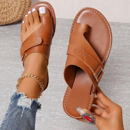 Sandales Femme à Semelle Plate – Style Décontracté