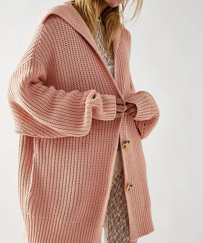 Kesperi – Gilet Tricoté Femme à Col Revers
