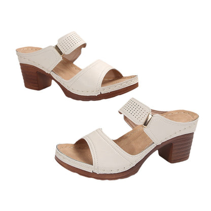Sandales femme décontractées à talons hauts