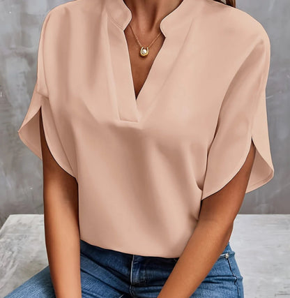 Kesperi –Blouse d'été femme en chiffon à manches courtes