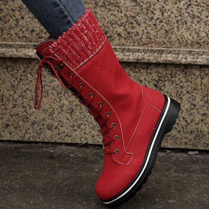 Bottes Martin unies femme